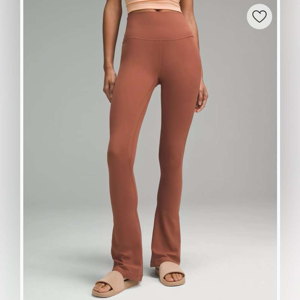 Lululemon Orange align high rise mini flare pants 8